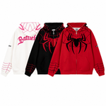 Kiminotostyle™ Spider Hoodie Zip Up